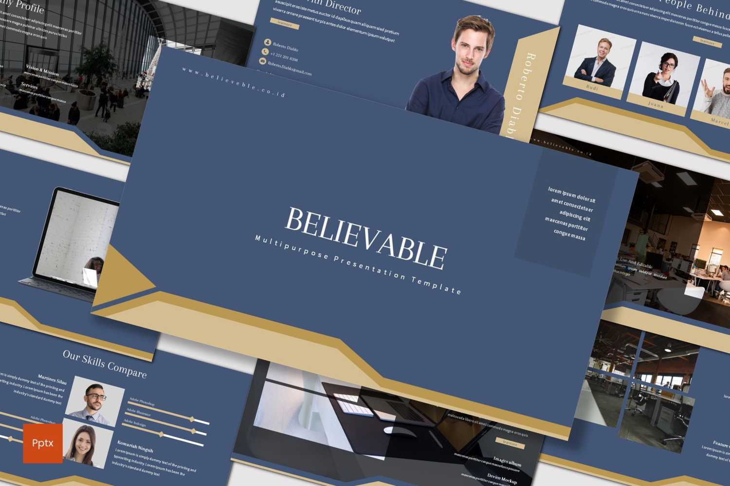 Believable PowerPoint template