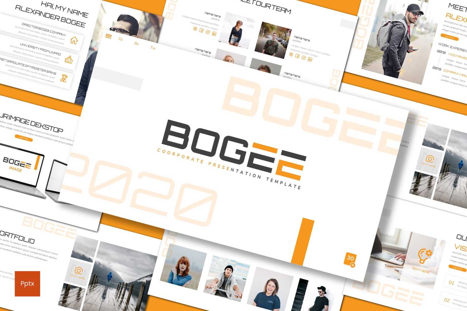 Bogee PowerPoint template