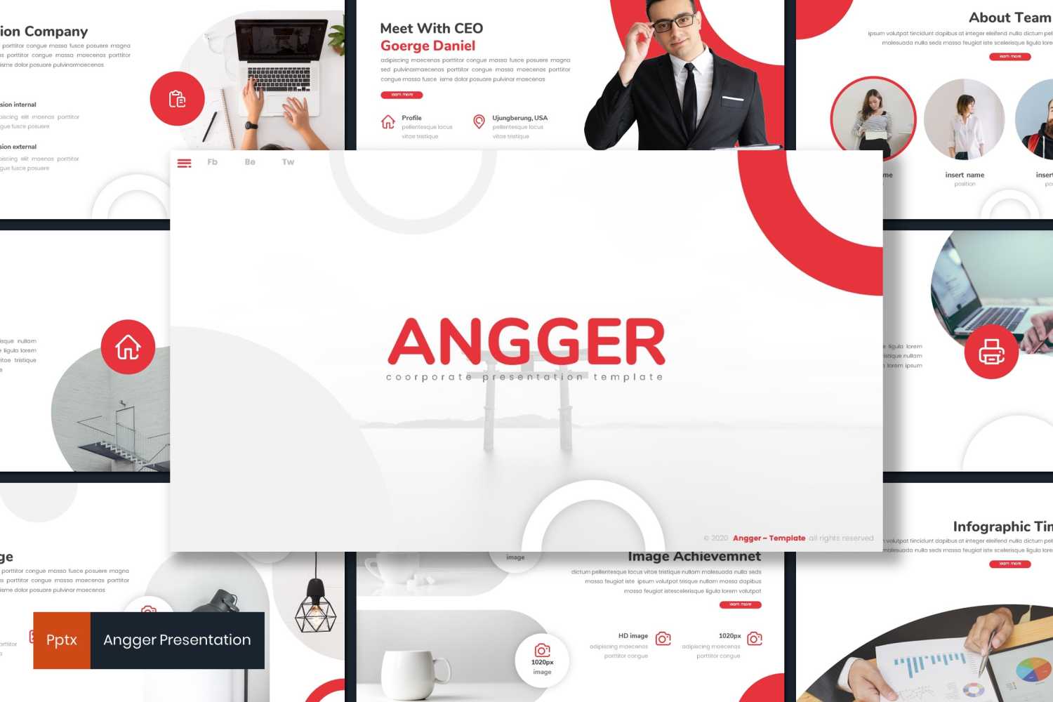 Angger PowerPoint template