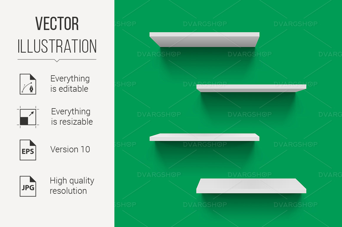 Shelves - Vector Image