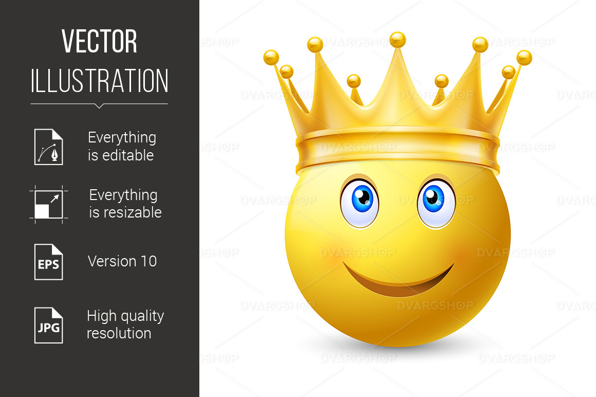 Yellow Smiley Face - Vector Image