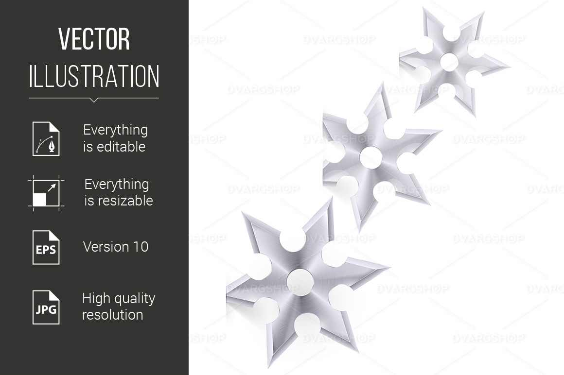 Shuriken - Vector Image