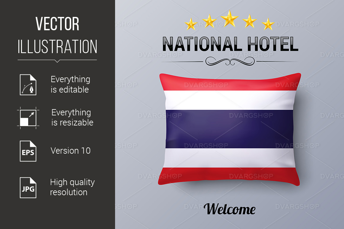 National Hotel - Vector Image