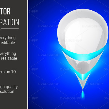 Blue Object Vectors Templates 117251