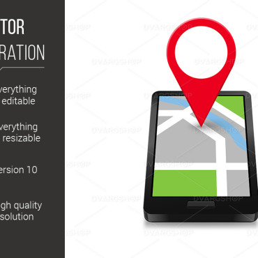 Navigation Map Vectors Templates 117256