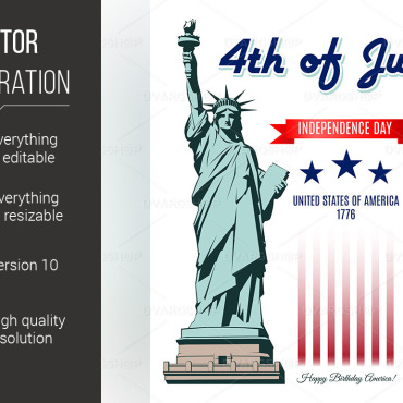 Independence Liberty Vectors Templates 117259