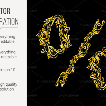 Sign Gold Vectors Templates 117266