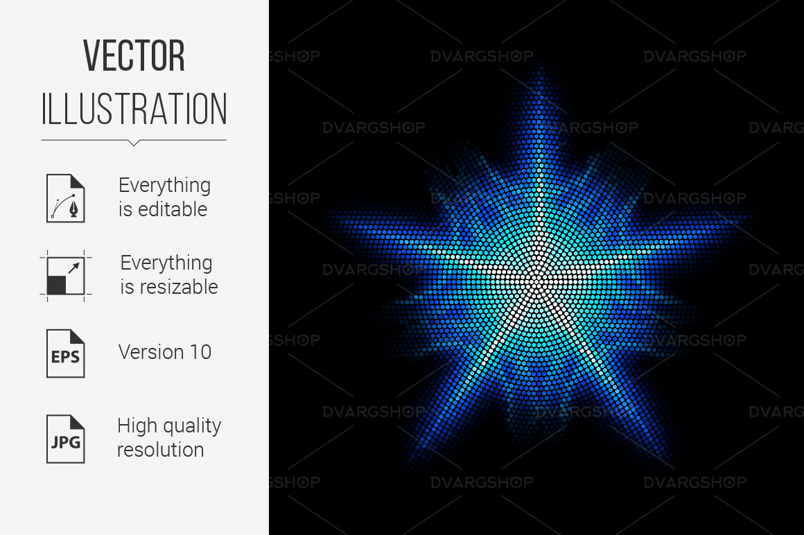 Dots Digital Form - Vector Image