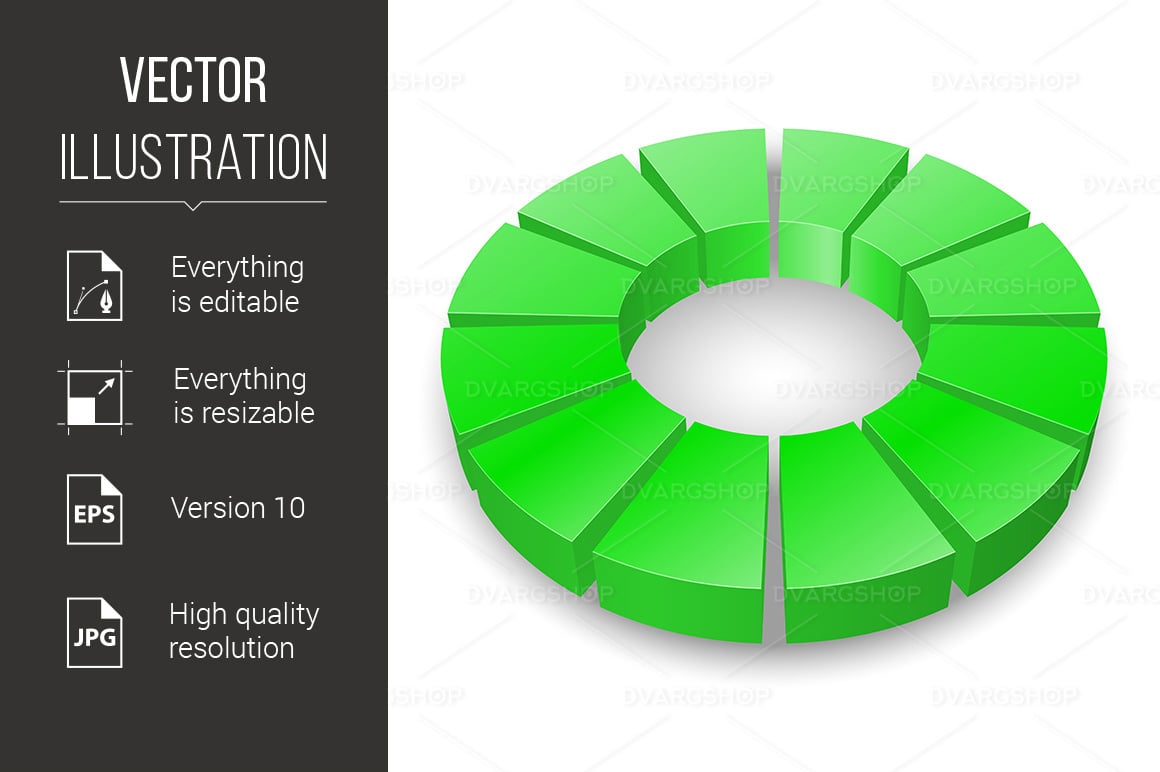 Circular Diagram - Vector Image