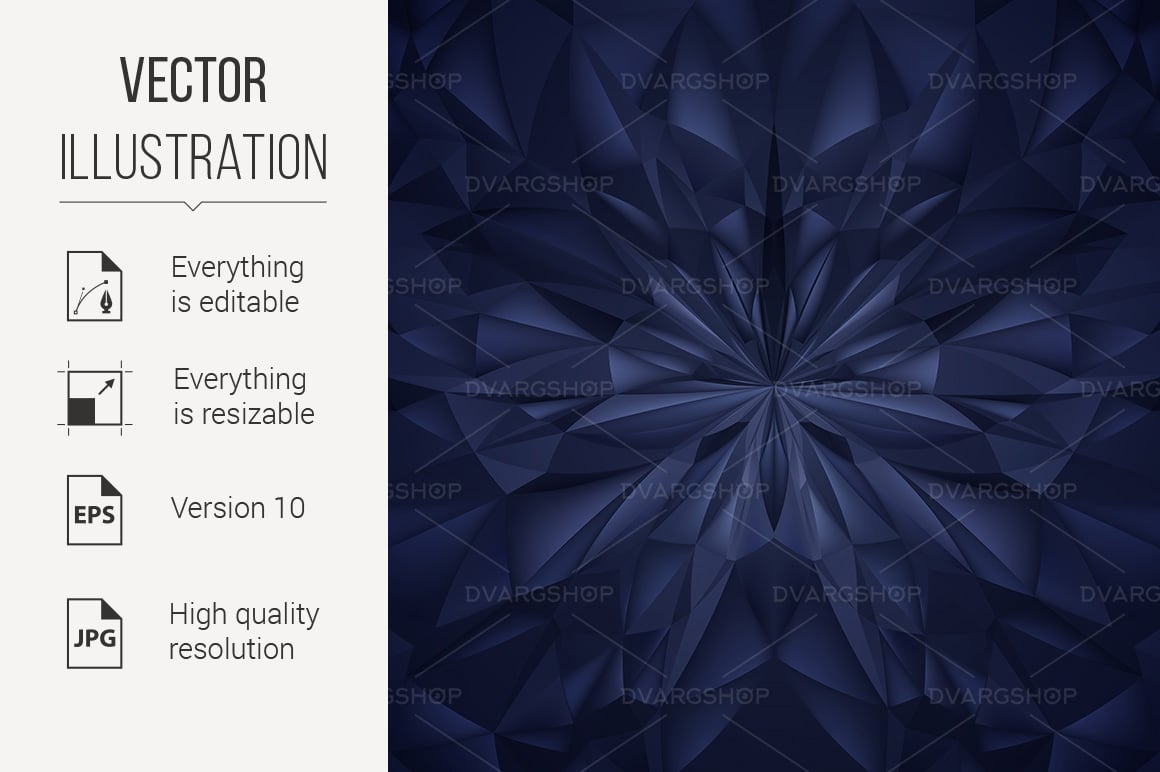 Abstract Blue Composition - Vector Image