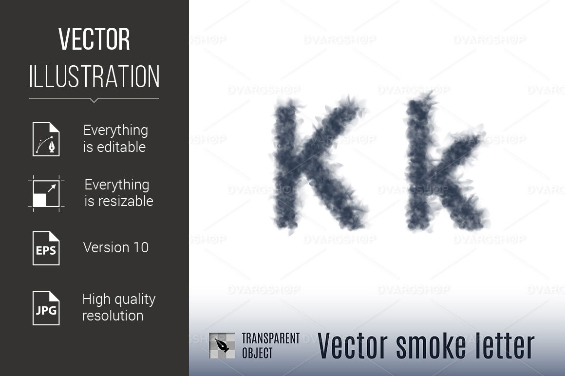 Smoke Letter - Vector Image