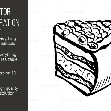 Berry Cake Vectors Templates 117339