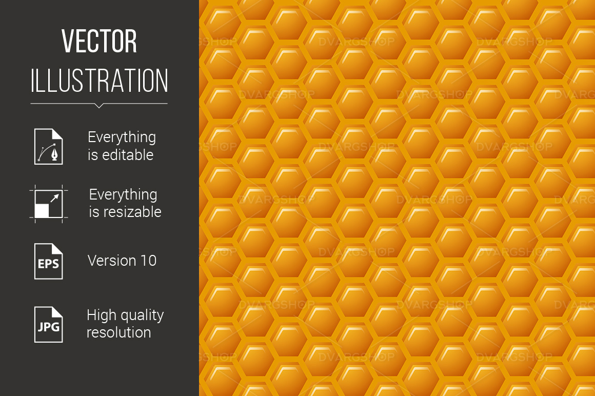 Honeycombs - Vector Image