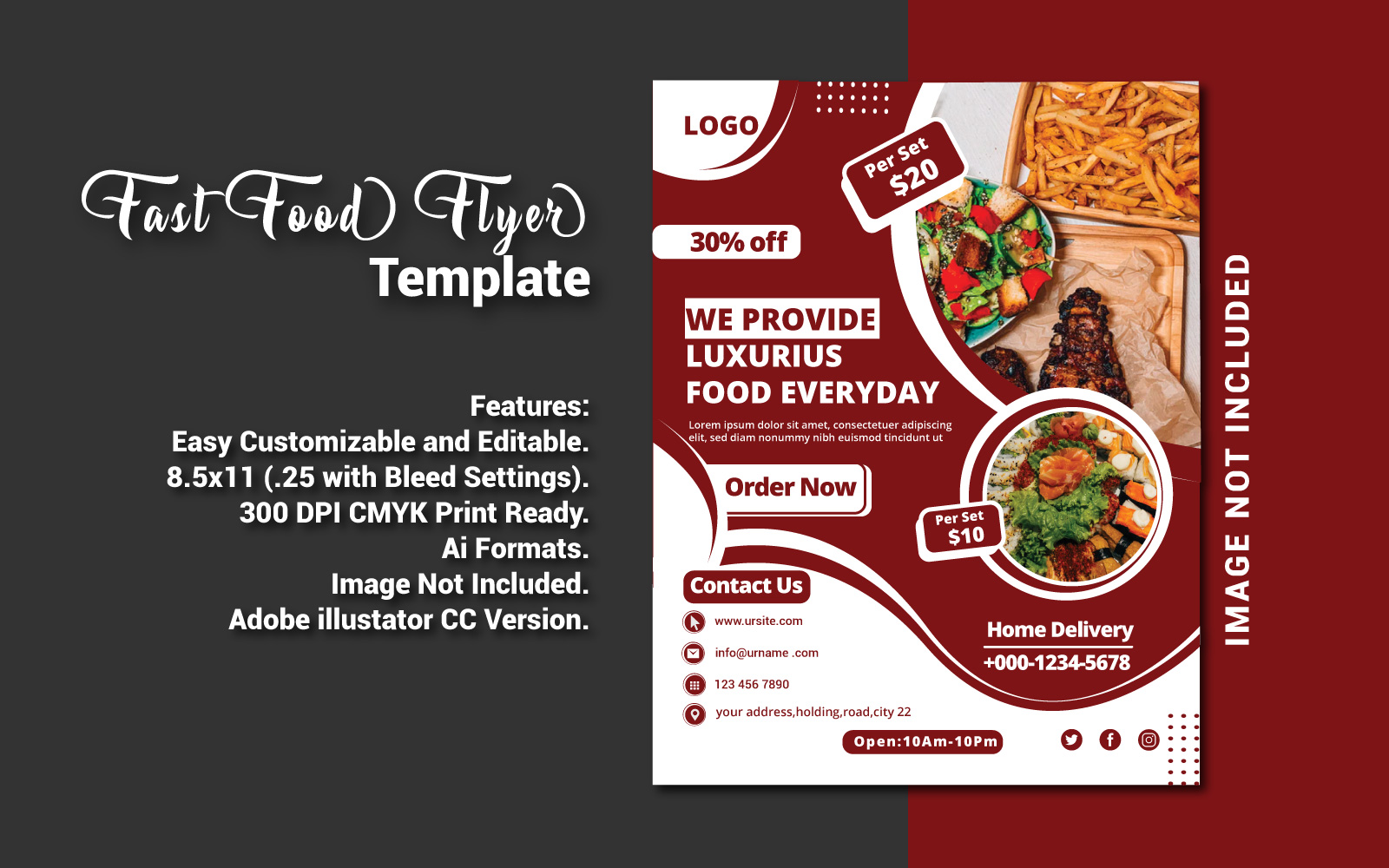 Fast food Flyer - Corporate Identity Template