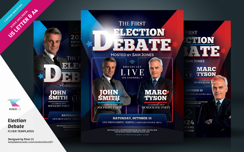 Election Debate Flyer - Corporate Identity Template
