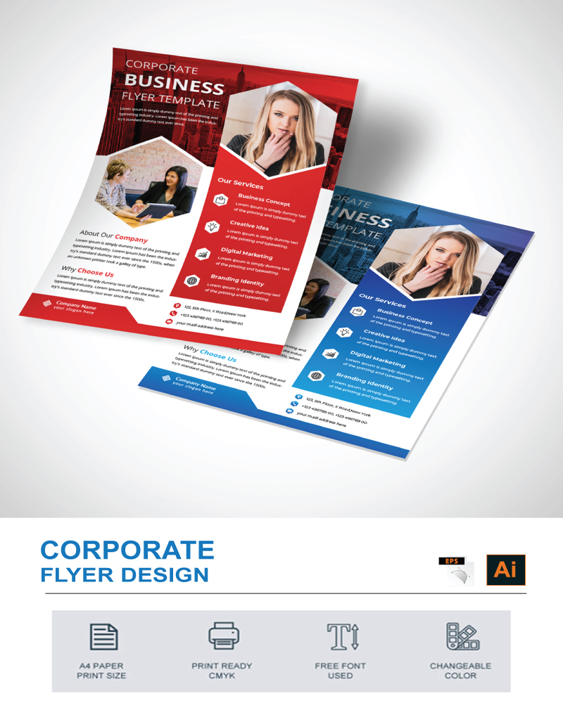 Business Flyer Design - Corporate Identity Template