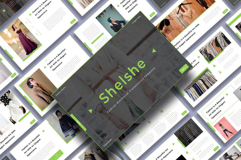 Shelshe - Fashion Minimalist PowerPoint template