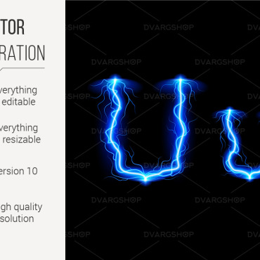 Voltage Uppercase Vectors Templates 117465