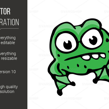 Frog Illustration Vectors Templates 117475