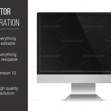 Computer Screen Vectors Templates 117485