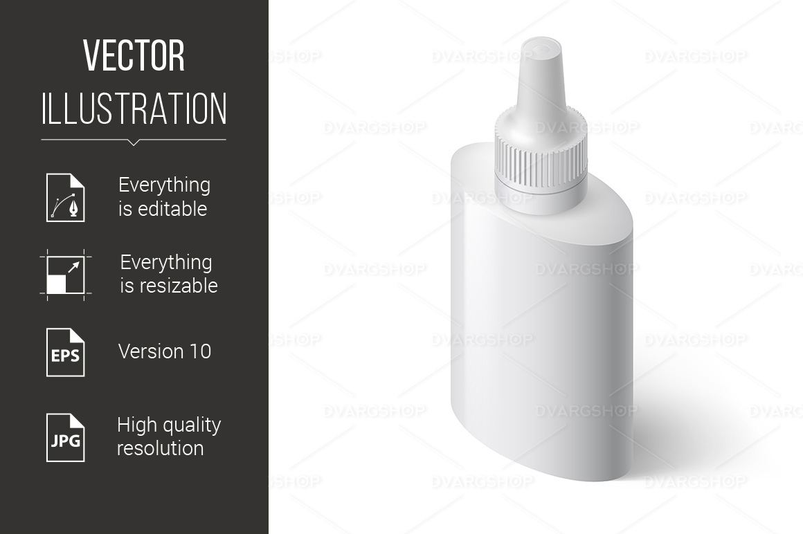 Medical Bottle - Vector Image