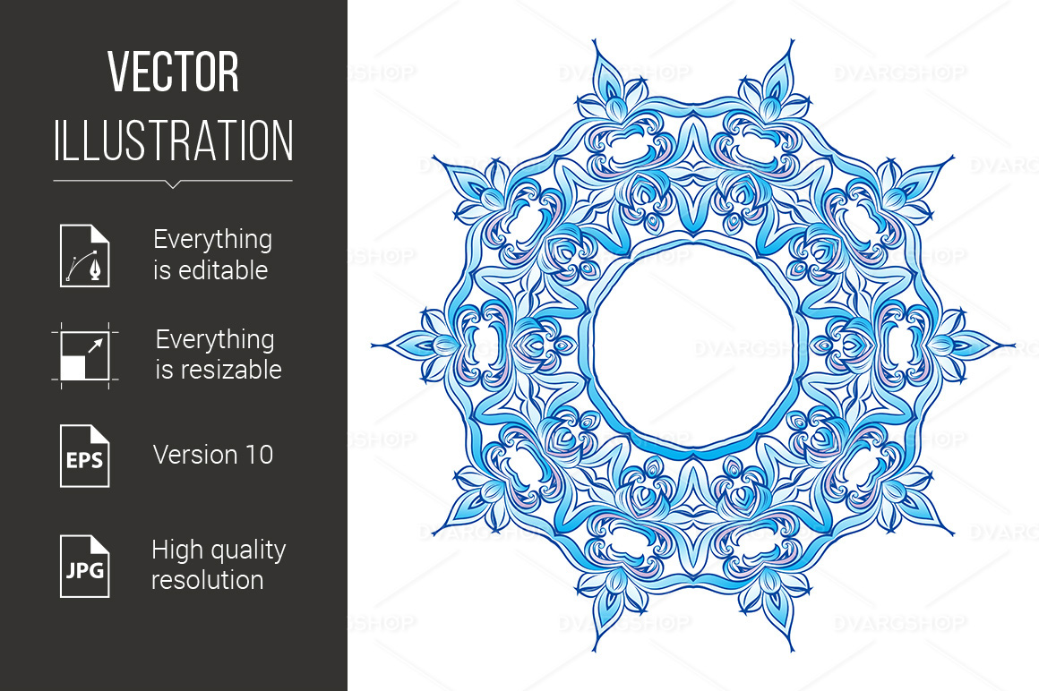 Snowflake - Vector Image