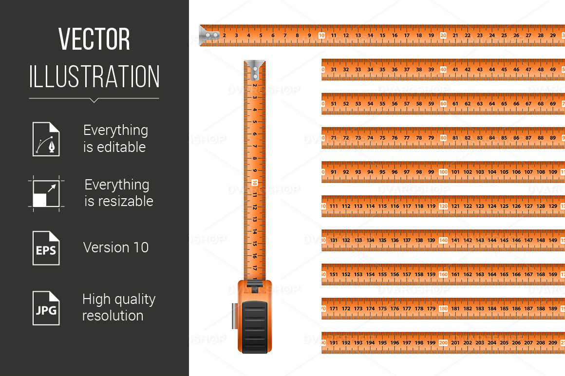 Tape Measure - Vector Image