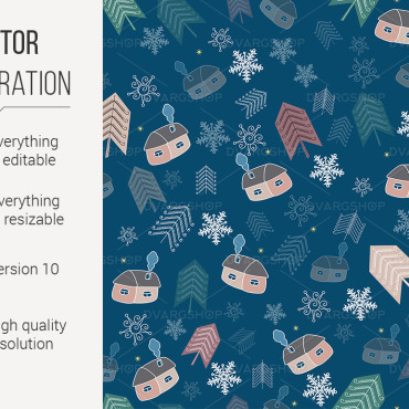 Background Winter Vectors Templates 117495