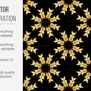 Black Pattern Vectors Templates 117504