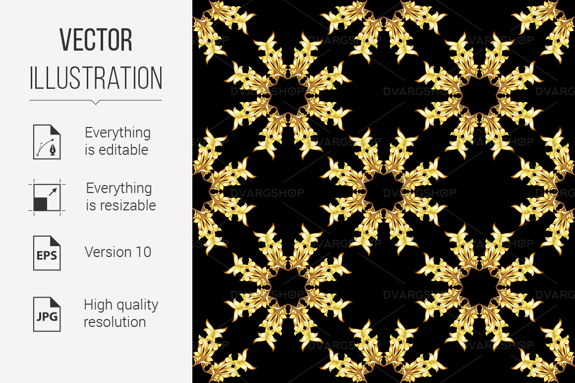 Gold Pattern - Vector Image