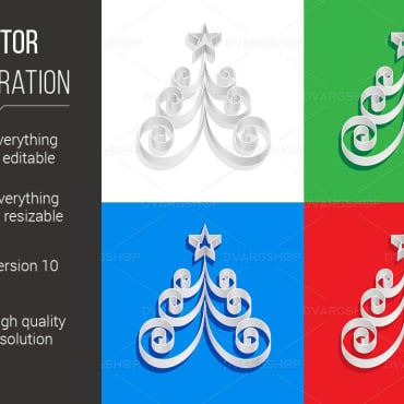 Abstract Christmas Vectors Templates 117528