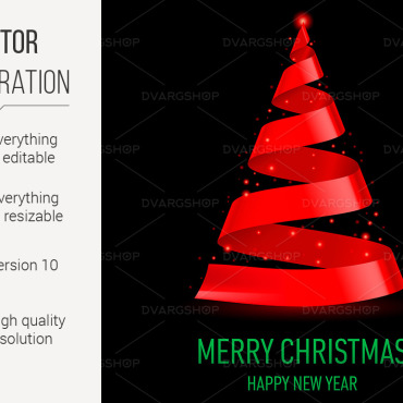 Christmas Tree Vectors Templates 117530