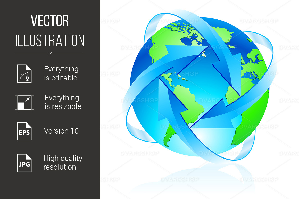 Protecting the Planet - Vector Image