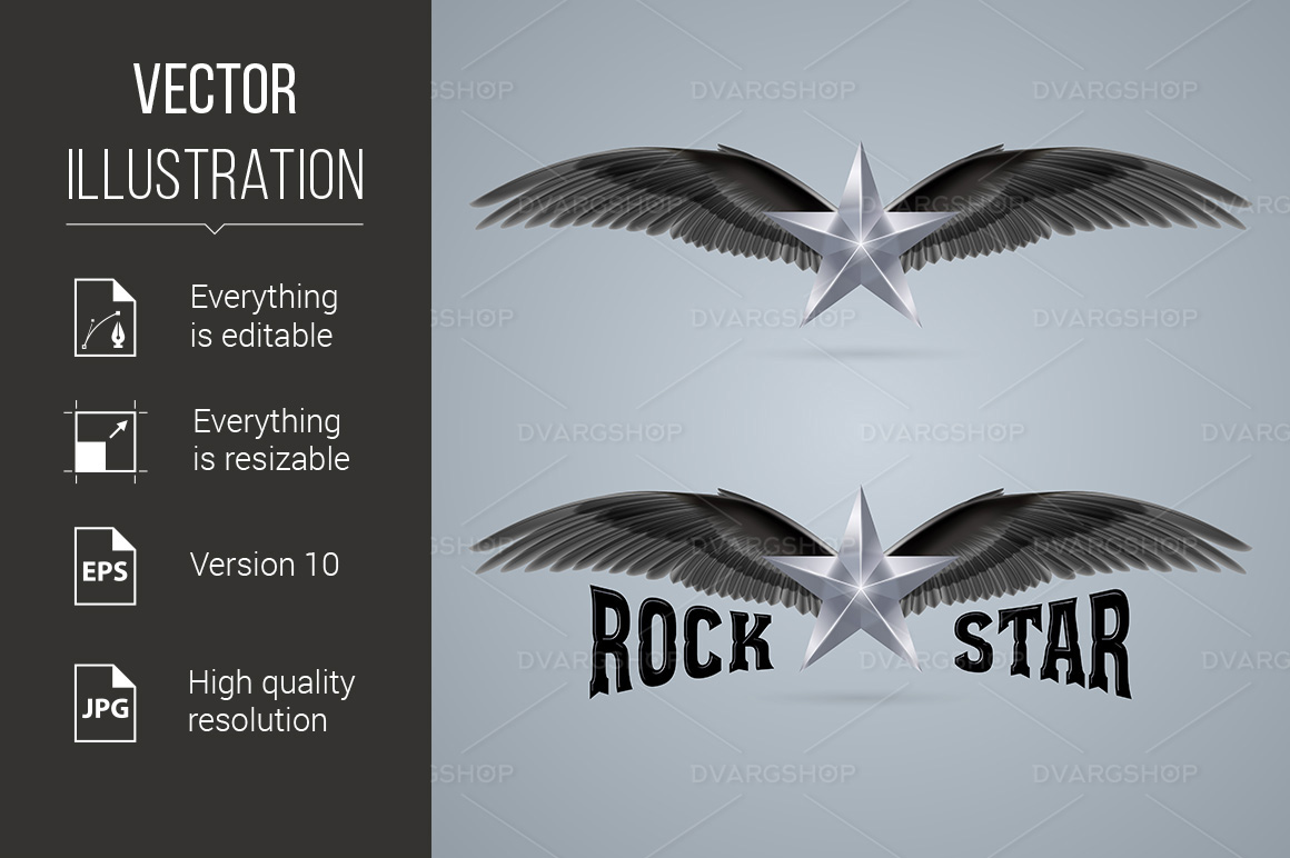 Rock Star - Vector Image