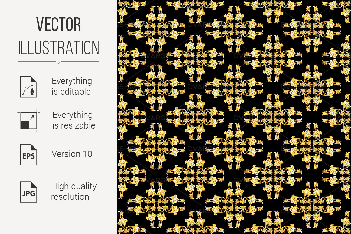 Gold Pattern - Vector Image