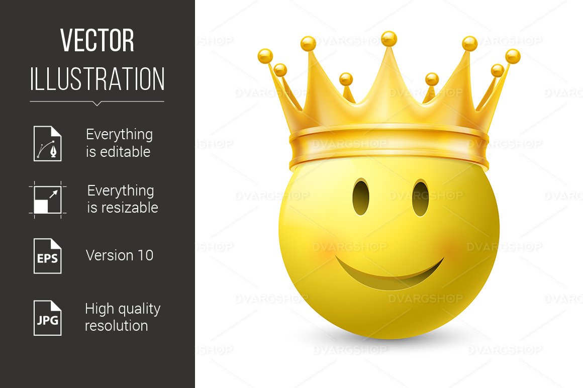 Yellow Smiley Face - Vector Image