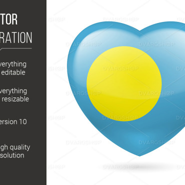 Heart Palau Vectors Templates 117615