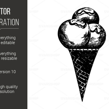 Ice Cone Vectors Templates 117622