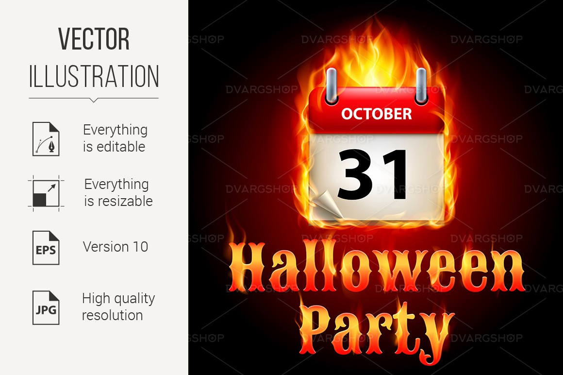 Halloween party - Vector Image