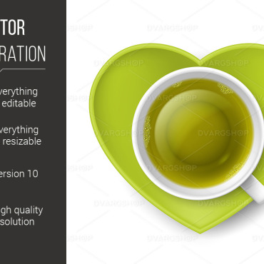 Green Heart Vectors Templates 117633