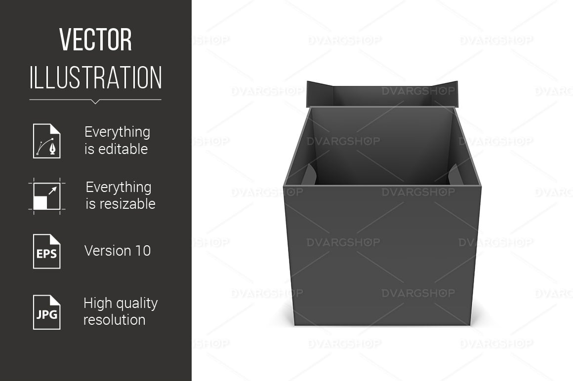 Black box - Vector Image