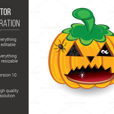 Halloween Pumpkin Vectors Templates 117660