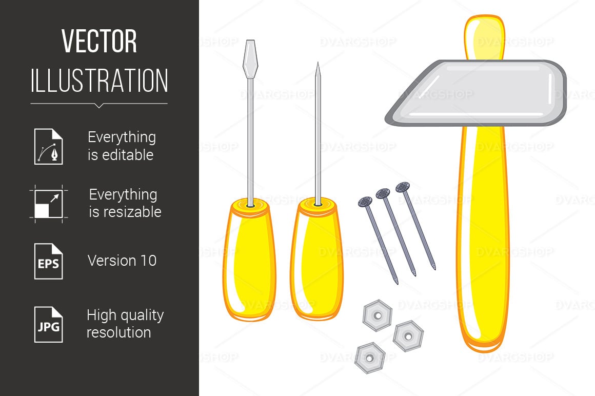 Repair Tools - Vector Image