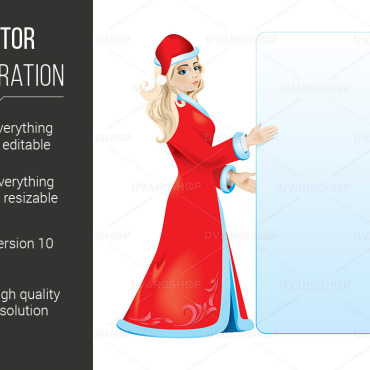 Snow Maiden Vectors Templates 117683