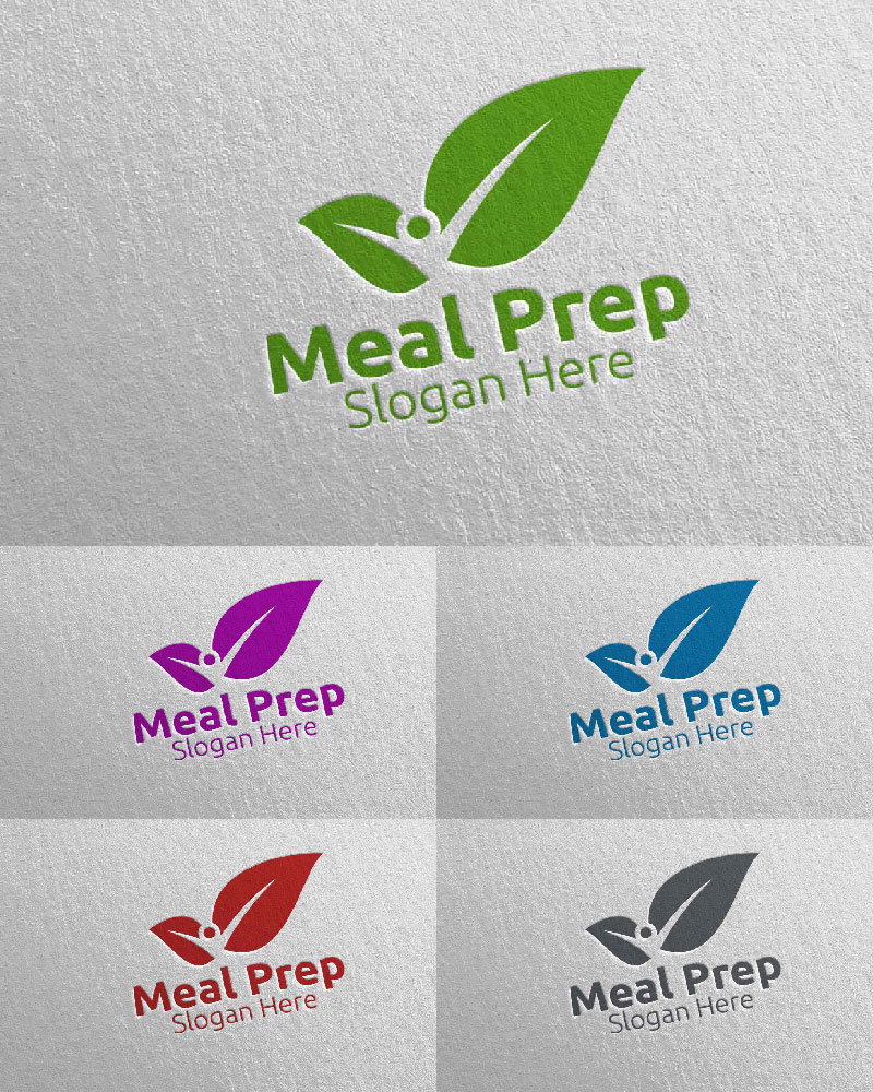 Eco Meal Prep Healthy Food 17 Logo Template