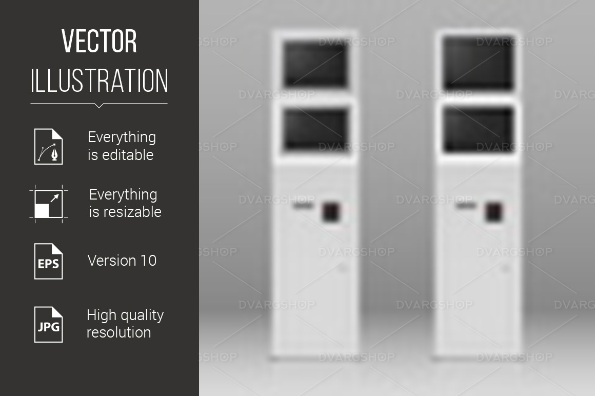 Payment terminals - Vector Image