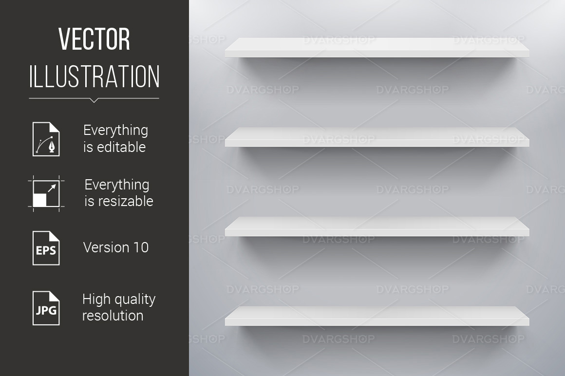 Shelves - Vector Image