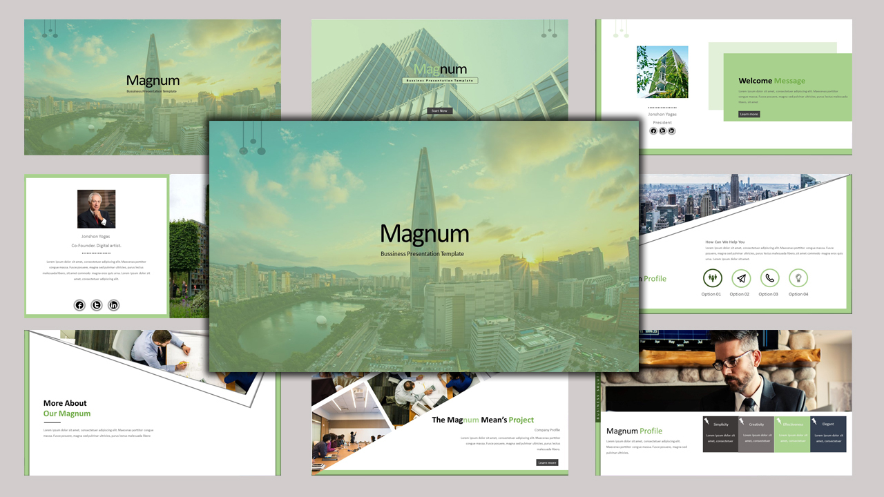 Magnum - Creative Business Google Slides