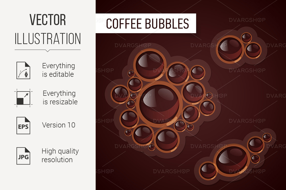 Bubbles for Drink - Vector Image