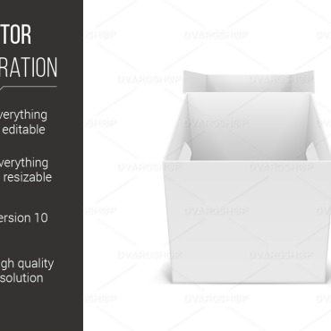 Boxes Open Vectors Templates 117955